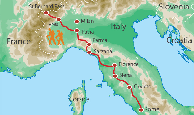 Passeggiata sulla Via Francigena