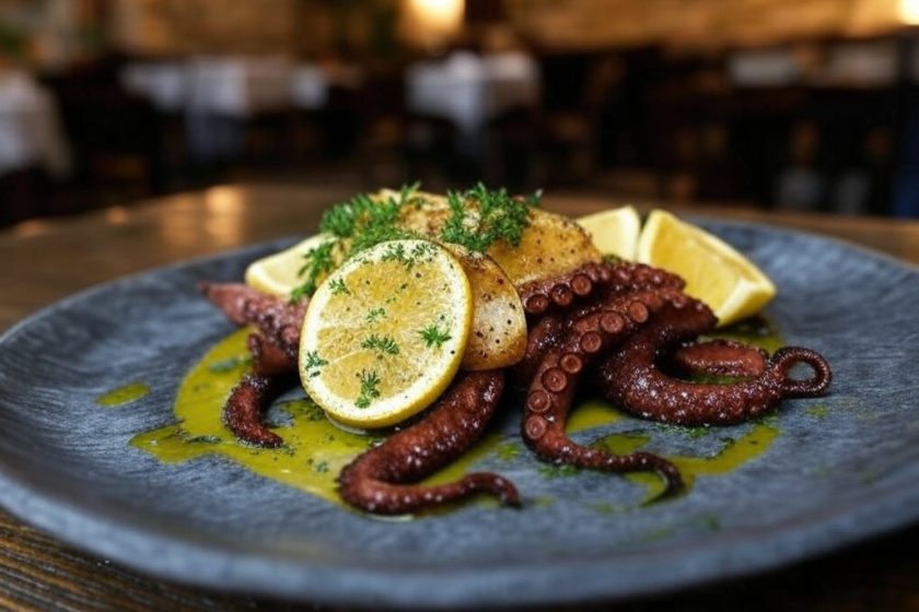 Polpo alla griglia una delle cose da mangiare in Grecia