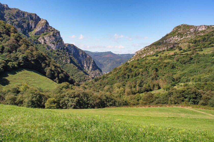 Paesaggio montano nelle Asturie, utile per rappresentare Asturie clima tra interno e montagna